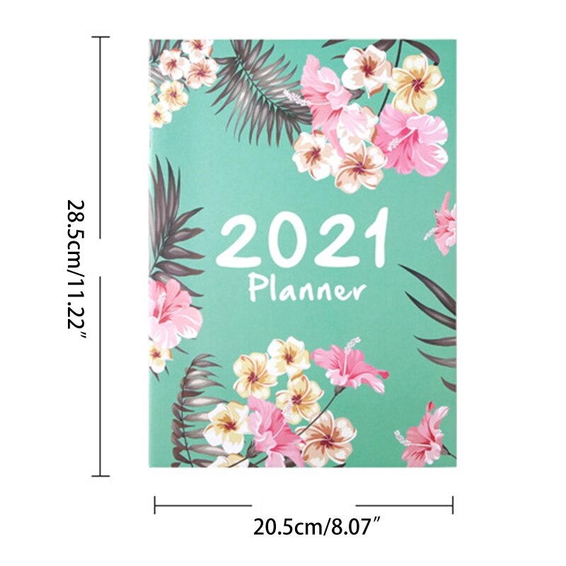 Agenda planificador organizador A4, diario mensual diario, cuaderno de notas, suministros escolares,