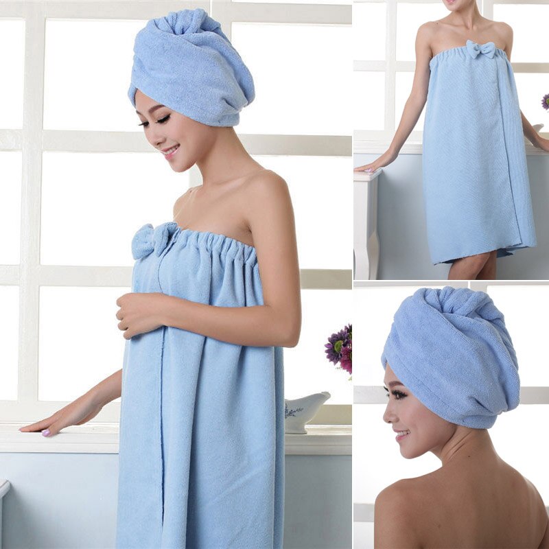 Japanese-style Cute Soft Microfiber Magic Absorbent Dry Spa Bath Towel Beach Bathrobe Towels For Women Girls TB