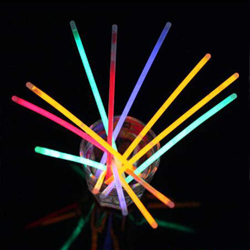 100 Stks/set Fluorescentie Light Glow Sticks Armbanden Kettingen Neon Wedding Glow Heldere Kleurrijke Glow Sticks Een Tijd Partij Speelgoed