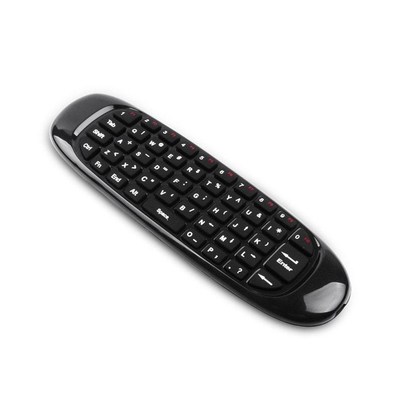 2.4g luft mus trådløs tastatur fjernbetjening til android tv box computer engelsk version 6 akser gyroskop