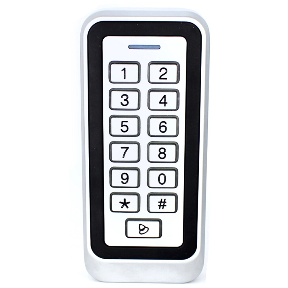 125Khz Rfid Deur Toegangscontrole Systeem IP67 Waterdichte Metalen Toetsenbord Proximity Card Standalone Toegang Controler 1000 Gebruiker: 125Khz RFID Version