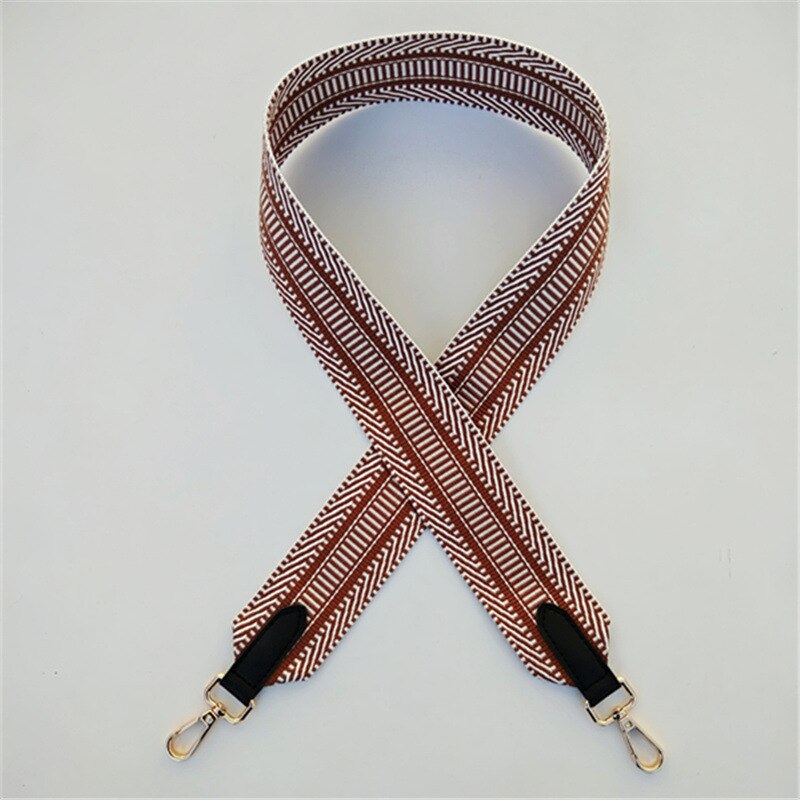 Colorido cinto de couro feminino saco acessórios arco-íris tecido ajustável alça para bolsa alça de ombro de náilon alças w211: C