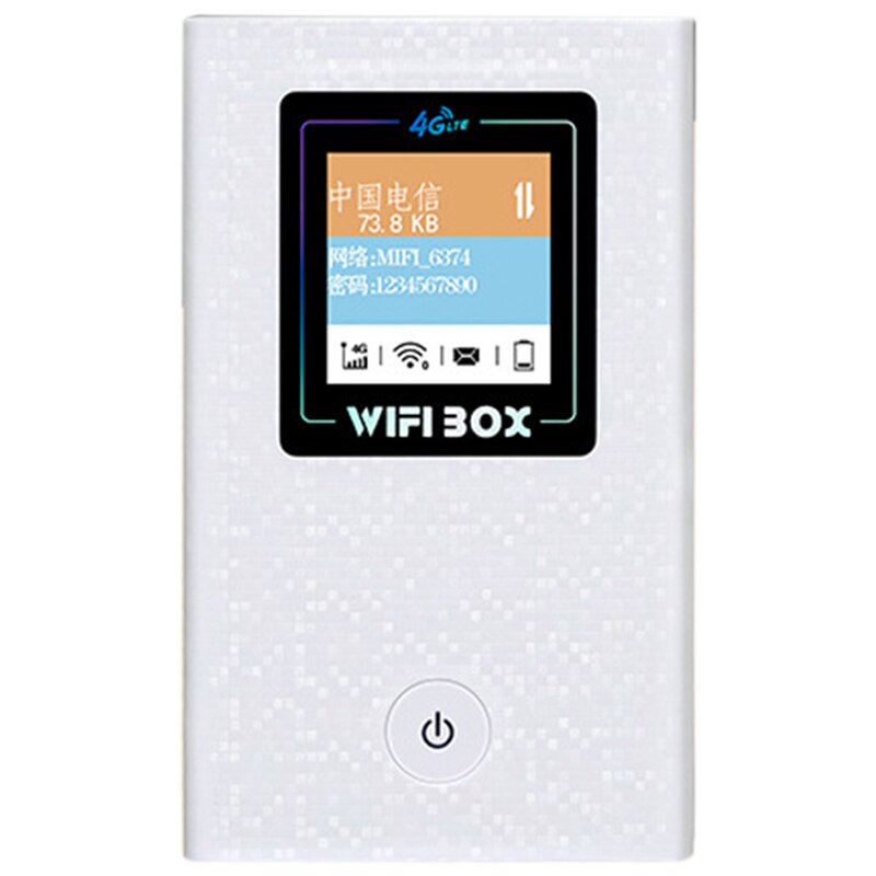 Draagbare 4G Wifi Router 4G Lte Wifi Draadloze Router 6800Mah Batterij Power Bank Hotspot Ontgrendeld Auto Mobiele met Sim Card Slot