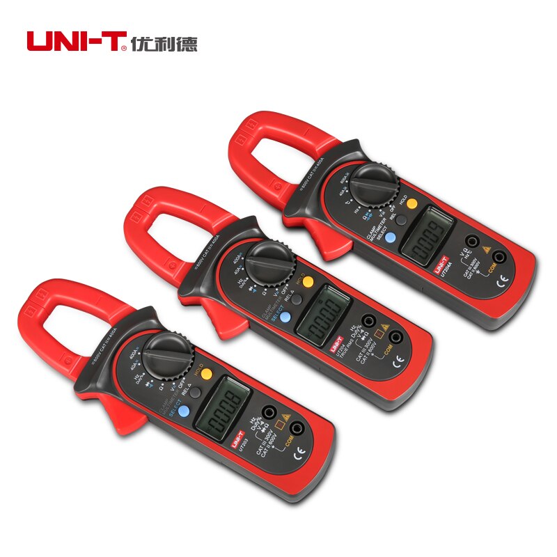 UNI-T UT203 UT204 UT204A Digital Handheld Multímetro Da Braçadeira Tester Medidor DMM CE AC DC Volts Amp