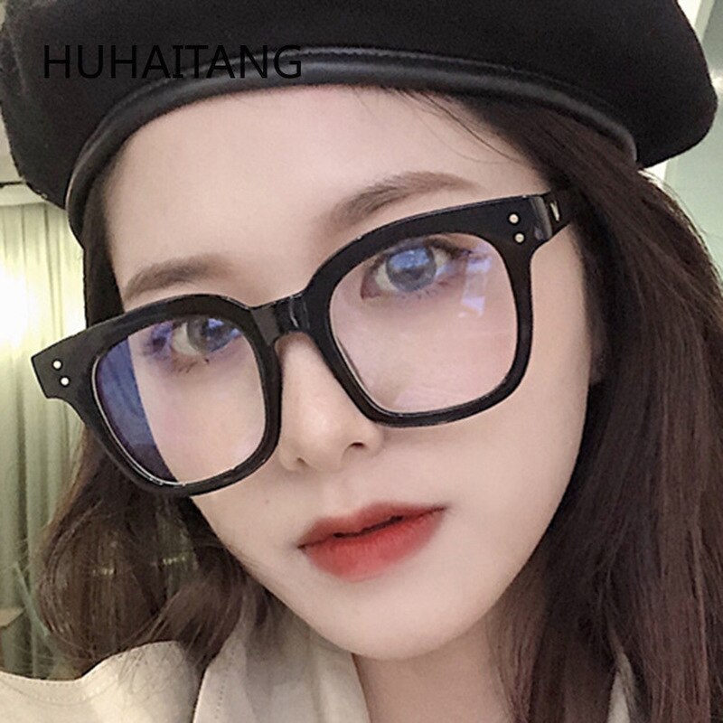 HUHAITANG Korean Style Glasses Frame Plain Glasses Net Red Street Shot Eyeglasses