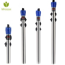 Calentador sumergible para acuario de 50W/100W/200W/300W/500W, termostato de temperatura de acero inoxidable para acuario o pecera