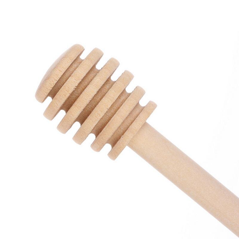 Mini honungssked av trä honungssked omrörare för honungsburk miljövänliga tillbehör tillbehör för mixerstavar med långt handtag