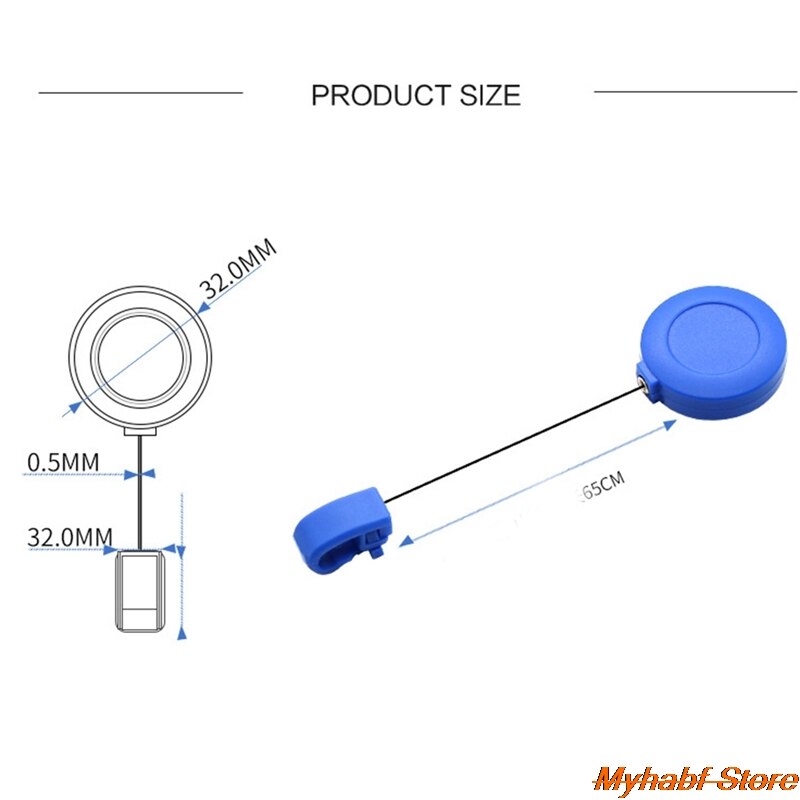 Retractable Badge Holder Reel Clip ABS Plastic Pull Name Tag ID Card Holder Recoil Reel Student Nurse Business Card Badge Buckle
