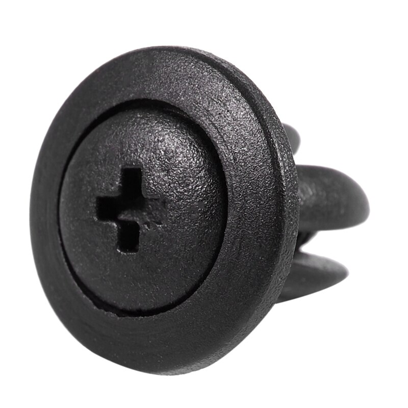 AU05 -4 Pcs Black Car Vehicle Tyre Tire Valve Stem with Car Bumper Fender 6mm Hole Black Plastic Rivets Fasteners 20 Pcs