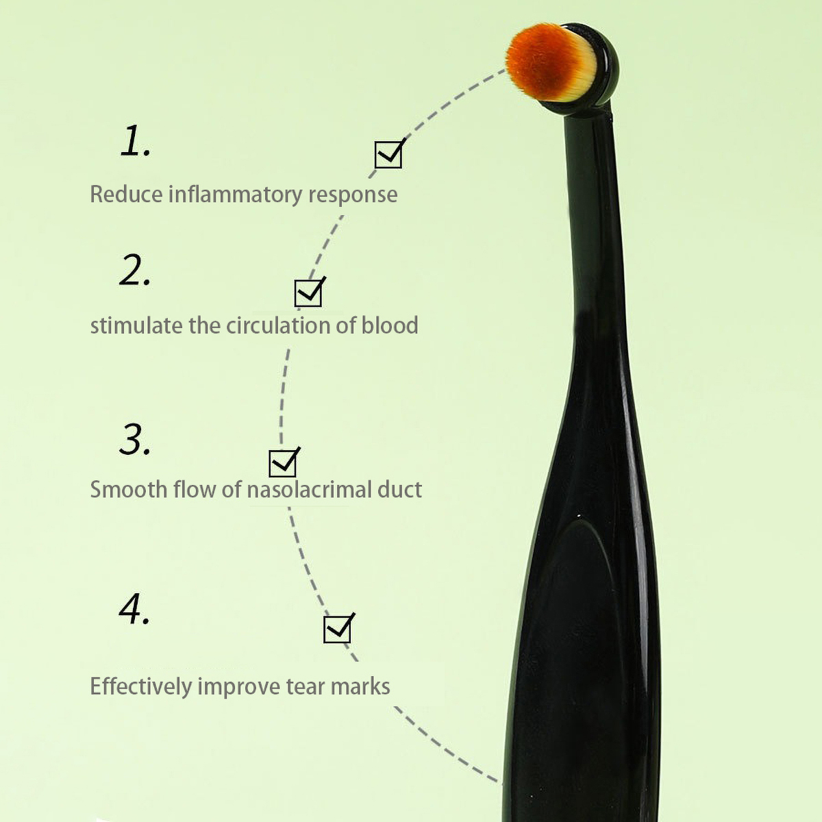 Anti-Static Pet Tear Brush Cat Grooming Tool Brown Hair Removal Eye Protection for Cats And Dogs Pet Care Supplies