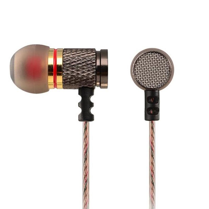 UNTIOP KZ ED2 Stereo Bass Headphone In-Ear 3.5MM Wired Earphones Metal HIFI Earpiece with MIC for Xiaomi Samsung Huawei Phones