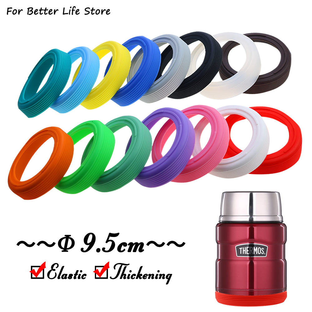 1pc diâmetro 9.5cm 24g rosqueado copo de silicone macio capa inferior resistente ao desgaste anel manga anti deslizamento boa dureza elástica