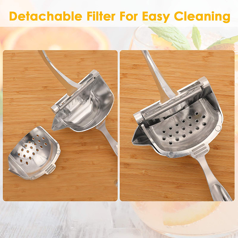 Aluminium Alloy Manual Juice Squeezer, Fruit Juicer Hand Squeezer, Easy Use Heavy Duty Lemon Citrus Juicer, Kitchen Accessories