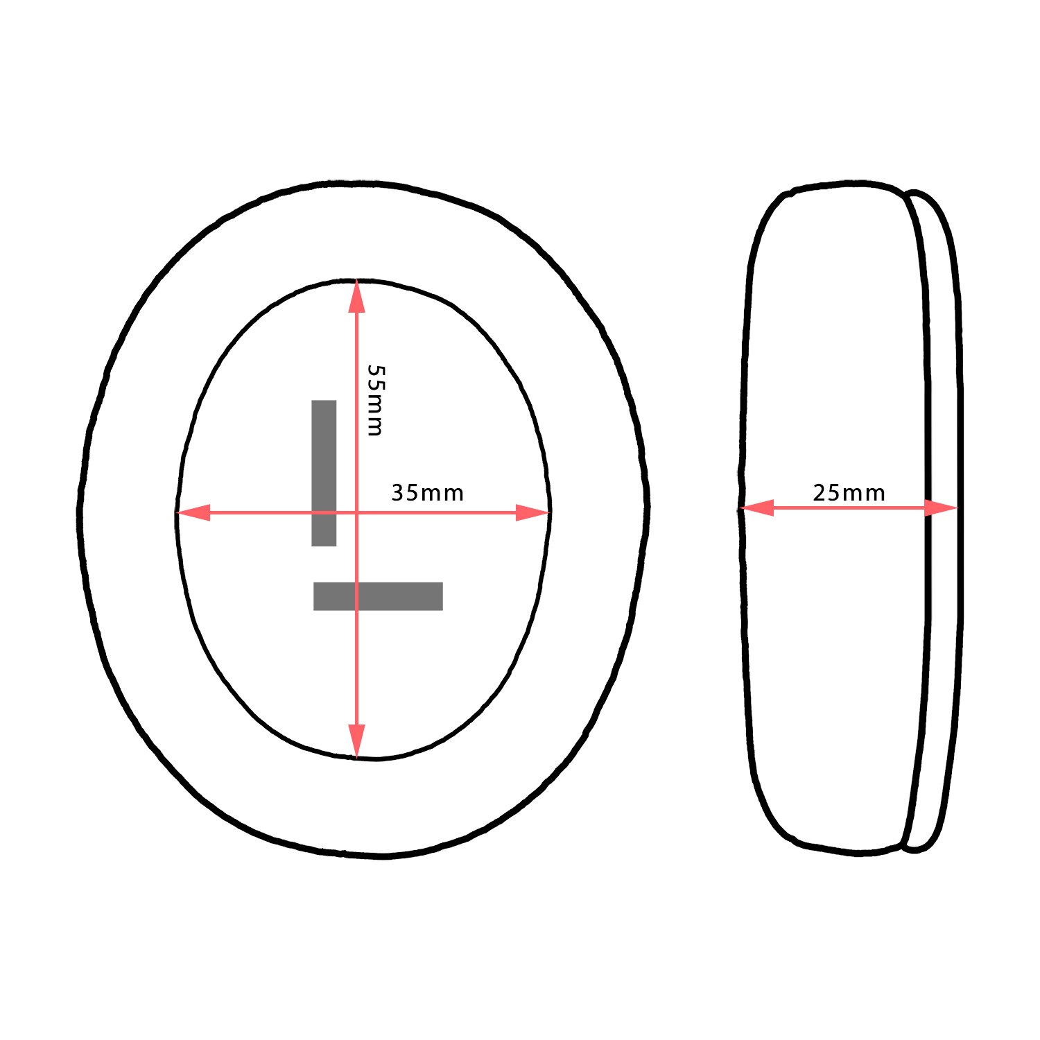 NullMini Replacement Earpads for Ausdom M04 M05 Headphones Earphone Earmuff Sleeve