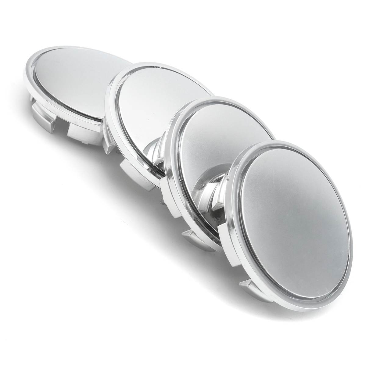4 Stuks 65Mm Auto Wiel Center Hub Caps Universele Velg Cap Cover Chrome