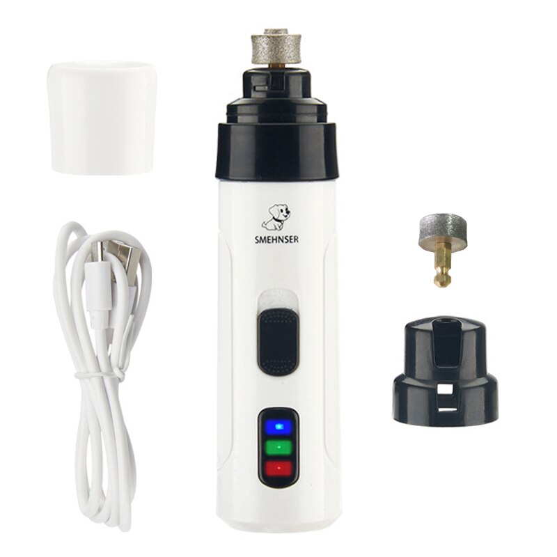 Nagel Clipper Für Hunde Nagel Clippers Haustier Grinder Kurze Unhas Gato Für Katzen Hund Nagel Clipper USB Tier Pflege Trimmer geräuscharm: New Set and 1 Head