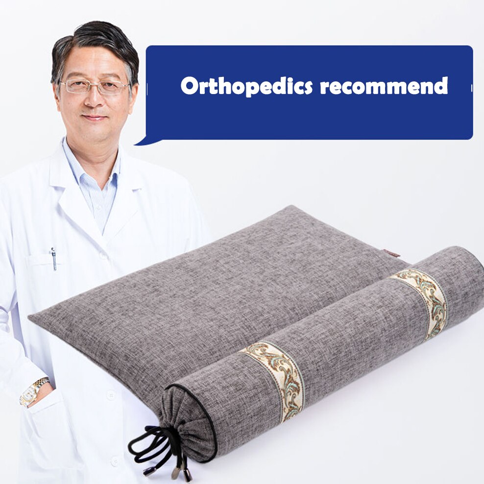 Buckwheat Cervical Pillow Orthopedic Recommendation Cervical Spine Traction Chinese Herbal Medicine Compress Neck Pillow