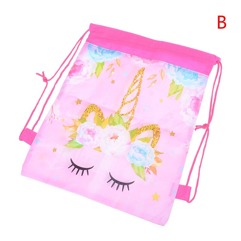 Unicorn Drawstring Bag Unicorn Drawstring Bags Kids Cartoon Theme Unicorn Bags Candy Storage Party Packing 34cm*27cm: B