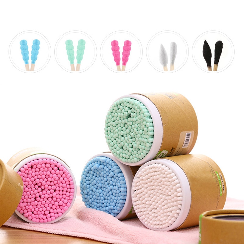 Chaude 200 pièces/boîte bambou coton-tige bois bâtons doux coton-tige nettoyage des Tampons d'oreille microbrosse Cotonete pampons santé beauté