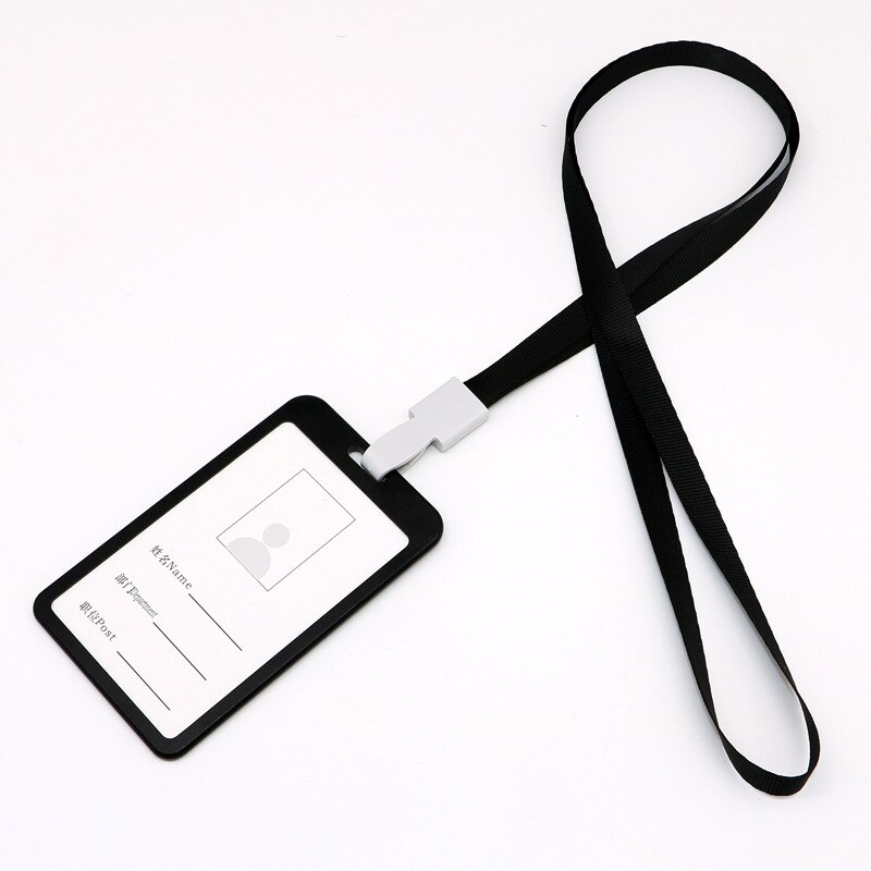 Aluminium Legierung ID Karte Halter Arbeit Identität Name Abzeichen Halter Ausstellung Karte Halter Schule Büro Liefert: Black