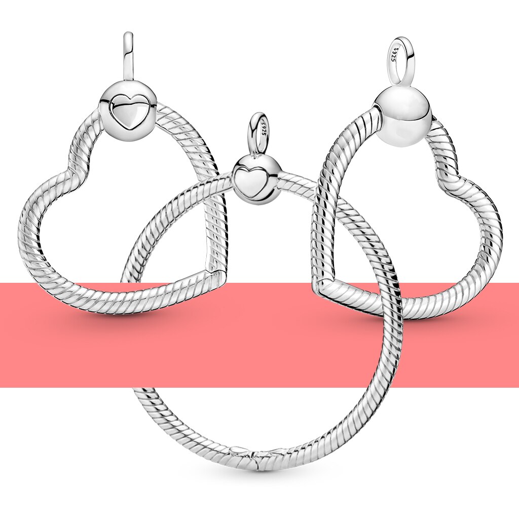 925 argento colore O cerchio ciondolo momenti collana gioielli fai da te fascino misura PAN originale per ciondolo regalo donna
