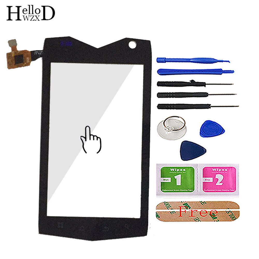 Vidrio táctil para teléfono móvil de 4,0 pulgadas para Texet TM-4082R TM-4104R x-driver pantalla táctil de cristal Sensor de panel digitalizador herramientas adhesivas