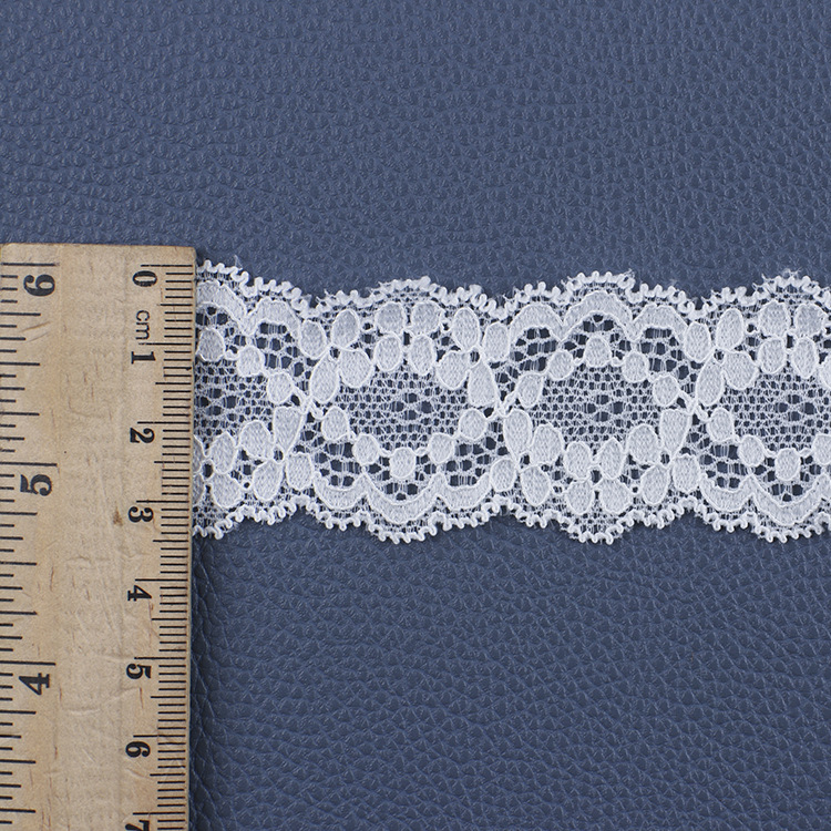 Hvid blondestof 5 yards blondekantstof materiale til tøj båndbroderi applikation bomuldsbrokade blomstertyl boho kant: Antik sølv / 5 værftet