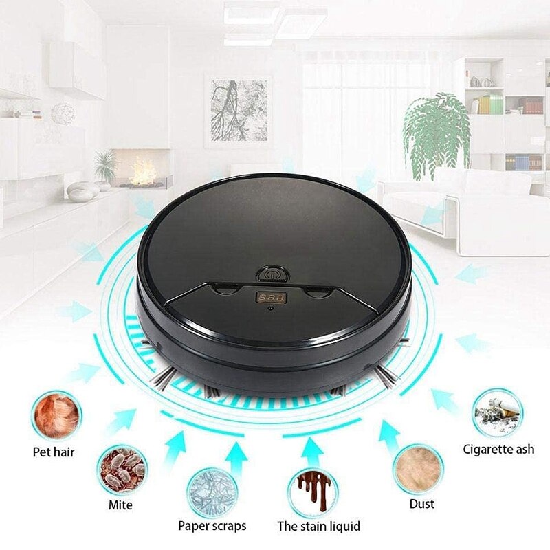 Intelligent Sweeping Robot Home Automatic Cleaning Machine for Home Automatic Cleaning(black)