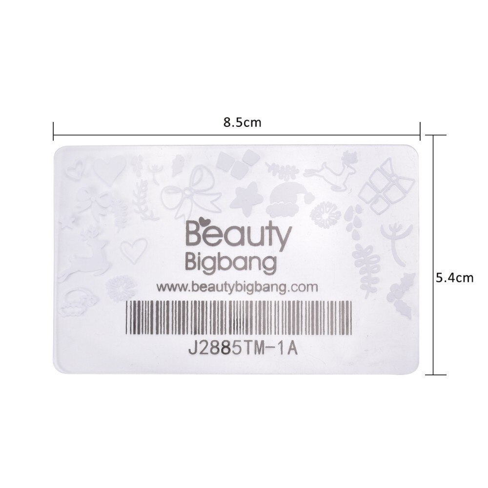 Schönheit BigBang Nagel Stempel Bausätze Stempel Nagel Schaber Klar Gelee Blume Griff Nagel Kunst Schablone Schablone Zubehör Werkzeug