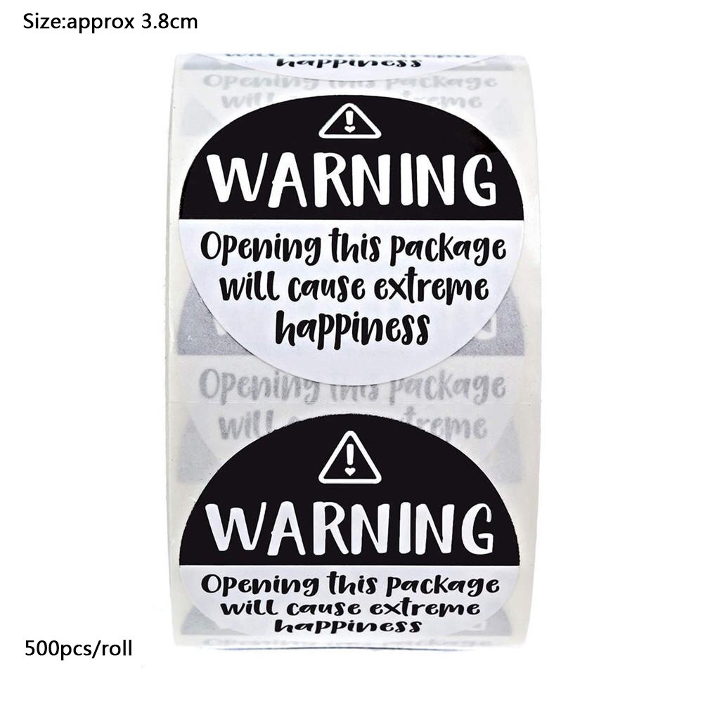 500pcs/roll Candle Warning Label Candle Jar Container Sticker Waterproof Candle Safety Label Vow Sticker Label 3.8cm: 2