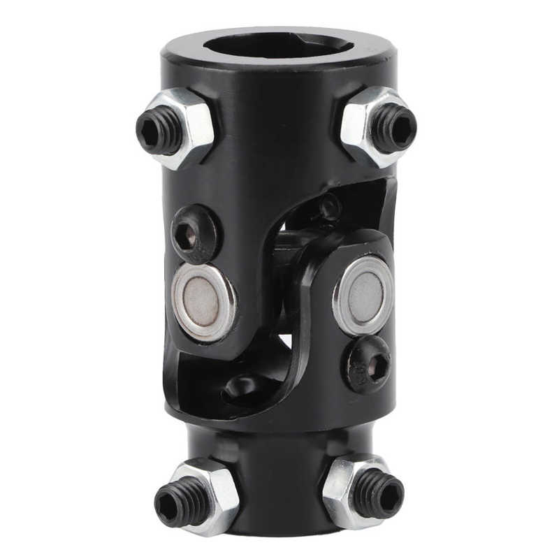 U Joint Coupler 3/4in Steering Shaft U Joint Stainless Steel Wear Resisitant Durable Black Universal Universal Steering Shaft