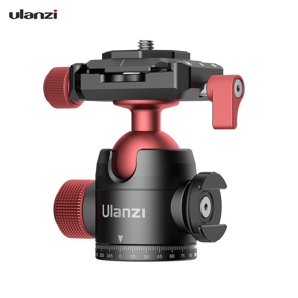 Ulanzi U-70 Mini Ball Head Dual 360° Panorama Adjusting Cold Shoe Mount Quick Release Plate for Arca-Swiss Peak Quick Release