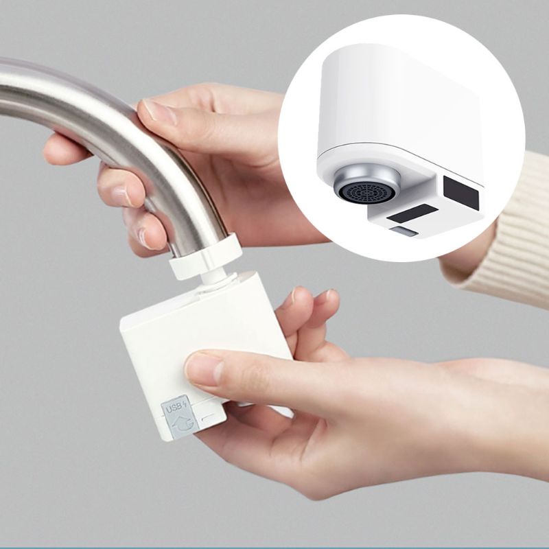 Grifo automático con Sensor de movimiento, adaptador de grifo automático para cocina, baño, lavabo, aireador manos libres, Sensor de grifo inteligente