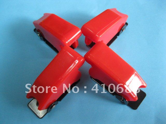 6 Pcs Per Lot Safety Flip Cover for Toggle Switch Opaque Red