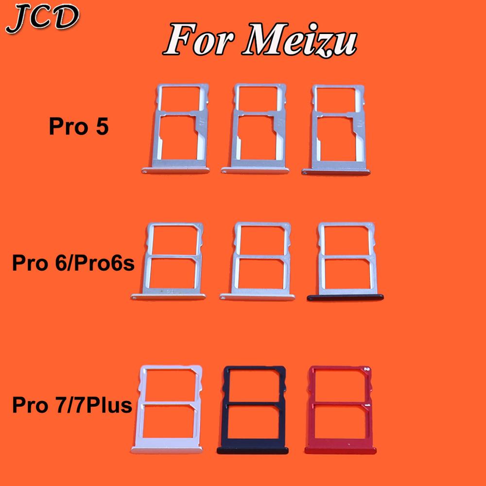 JCD SIM Card Tray Slot Houder Adapters Voor Meizu Pro5/Pro6 Pro 6 S/Pro 7 7plus Vervangende Onderdelen Reparatie Goedkope Accessoires