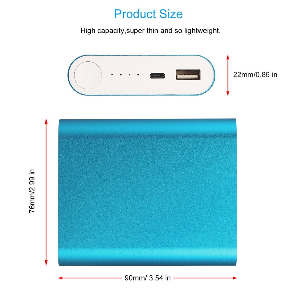 Esterno universale Li-ione batteria caricabatterie Accumulatori E Caricabatterie Di Riserva per accorto Telefono Capacità 5200mAh