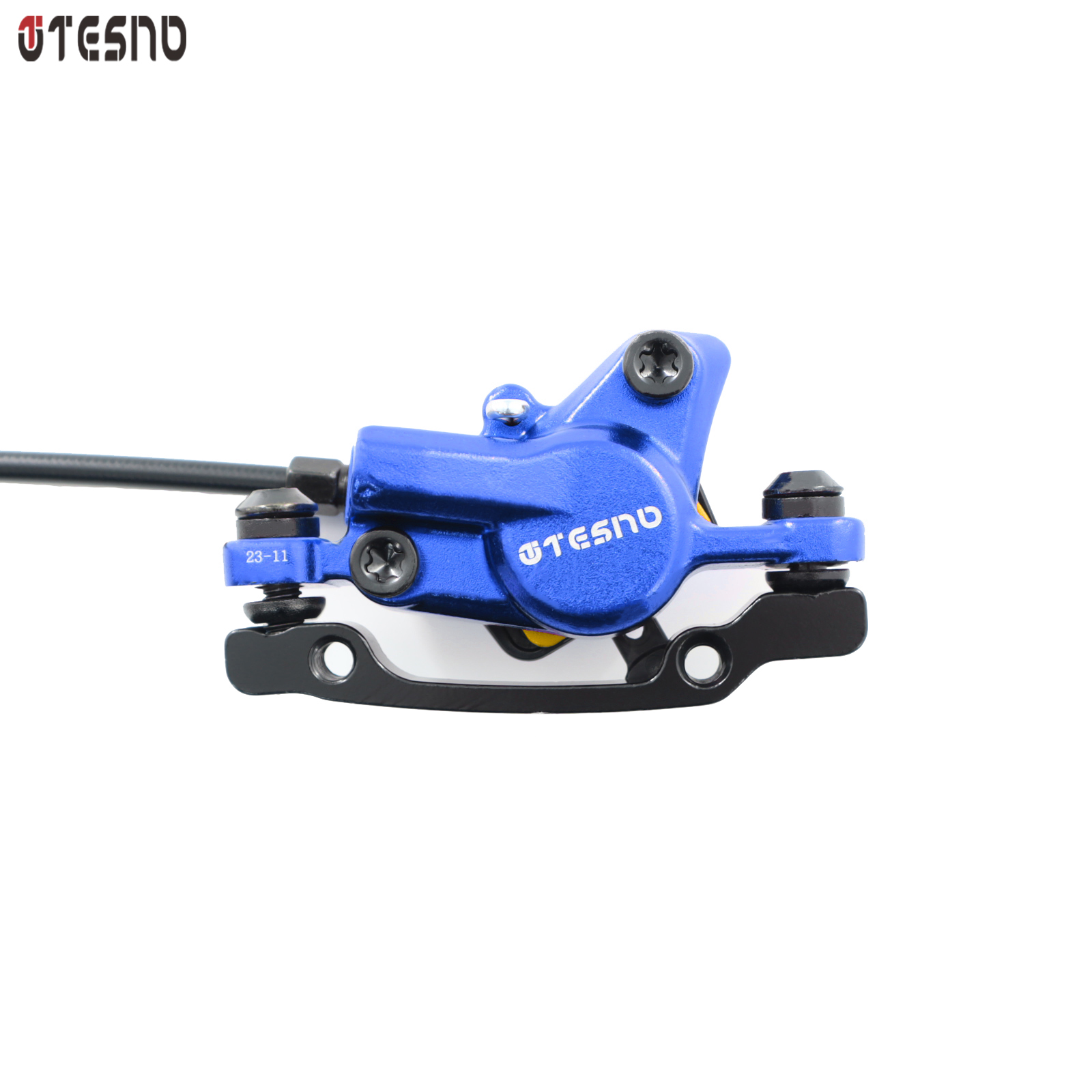 TESNO-freno de disco hidráulico para bicicleta de montaña, piezas de 2 pistones, accesorios de bicicleta, pinza de Rotor de 160mm, juego de frenos de aceite delanteros y traseros de 1000mm y 1800mm
