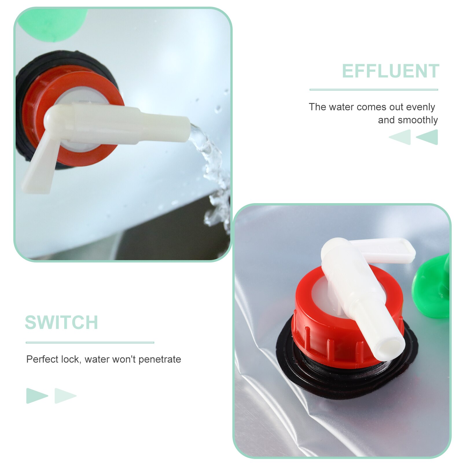 2PCS Water Storage Carrier Bag Outdoor Hiking Emergency Water Container