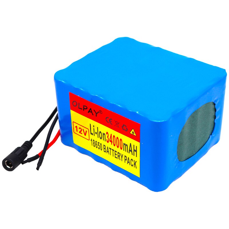 12V 34ach 3S12P 12.6V 34000mAh wysokiej mocy akumulator litowy robić falownika lampy ksenonowe światła uliczne słoneczne zwiedzanie samochodu
