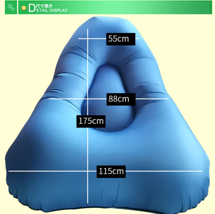 Inflatable lazy sofa outdoor double inflatable bed air bag from 100