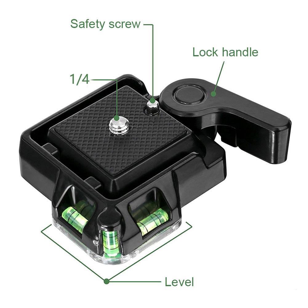 QR40 Camera Camcorder Quick Release Plate for DSLR Cam Tripod Monopod Ball Head Double-Safe Lock Bolt Firmly Locked