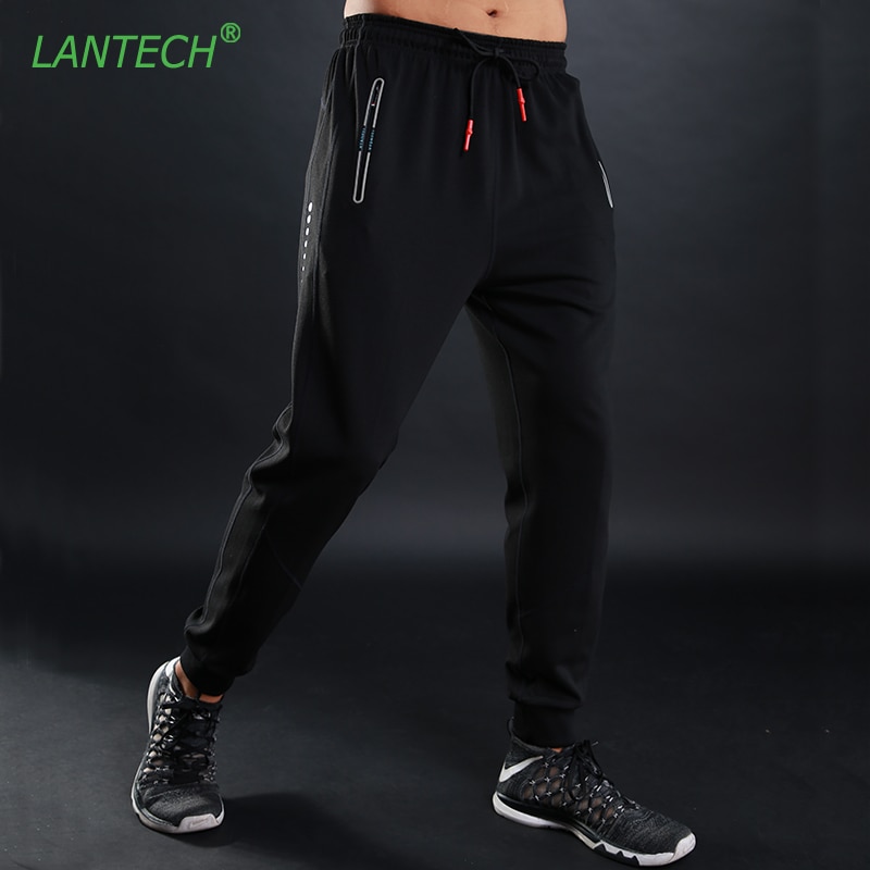 LANTECH Mannen Broek Running Joggers Training Sport Sportkleding Fitness Joggings Oefening Gym Elastische Potlood Broek Pocket