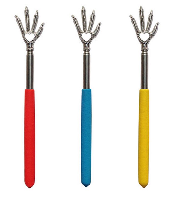 Outil de Massage Portable et pratique, griffe télescopique pour le dos, gratte les démangeaisons, taille réglable 22-59CM couleur aléatoire 1 pièces