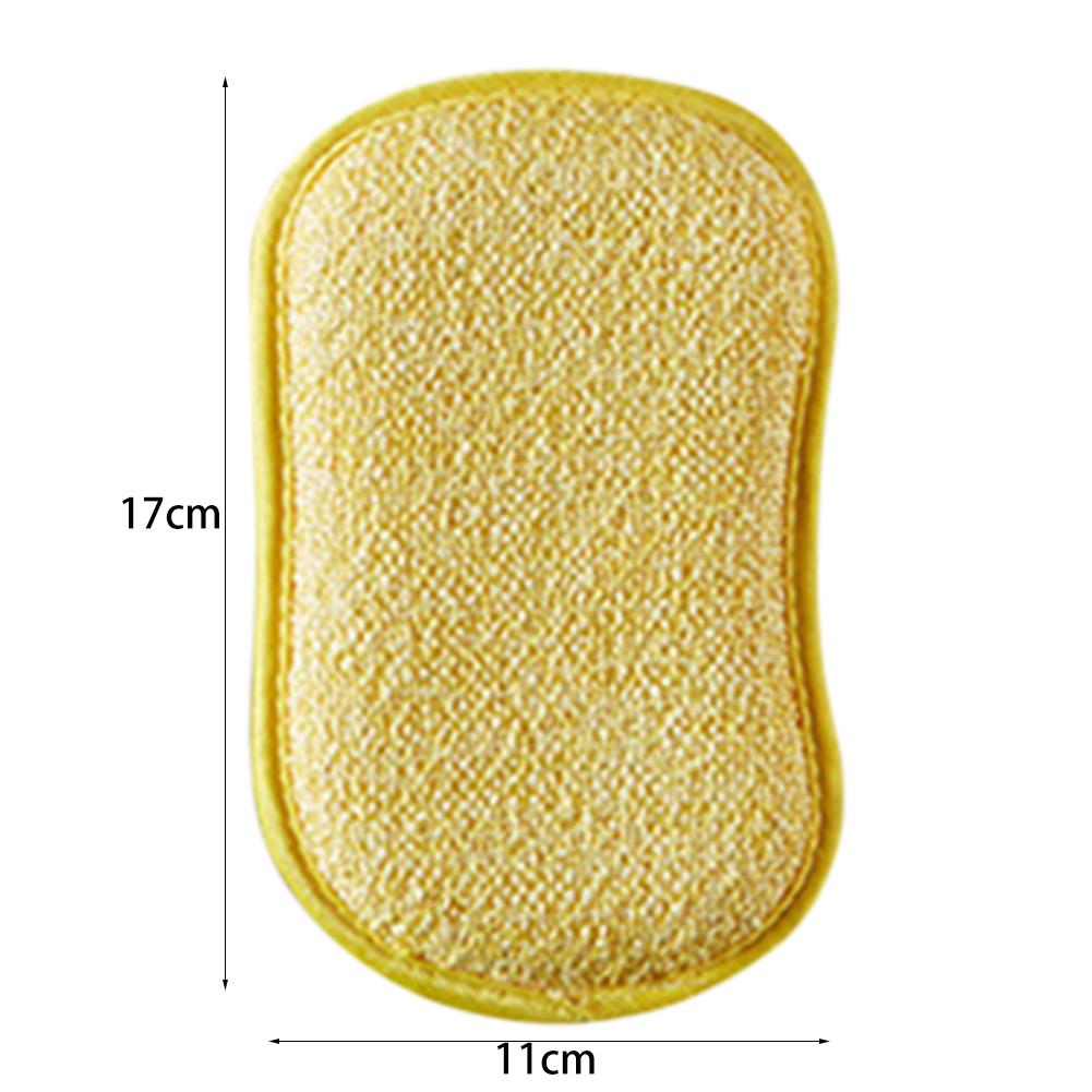 5Pcs Kitchen Sponge Cleaning Cloth Super Absorbent Microfiber Nonstick Oil Scouring Pad for Glass Window Dish Sink Wiping Rags