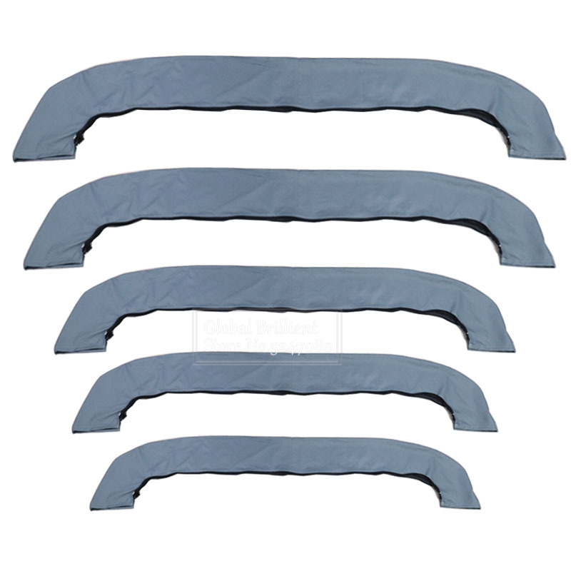 4 BOW Bimini Top Boot Cover 600D Waterproof Bimini Boat Top Boot Canopy Storage Cover Anti-UV Dust-proof Marine Accessories