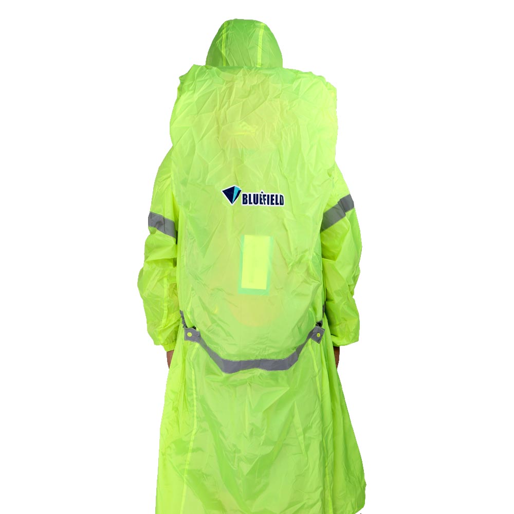 BlueField Outdoor Regenjas Rugzak Cover Een stuk Regenjas Poncho Rain Cape Outdoor Wandelen Camping Jassen Unisex Regenkleding