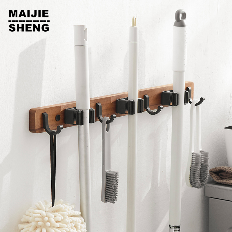 Besen haken Aufbewahrung shaken Küche Bad Organisation Zubehör für Küchen garten Waschholz Wand halterung Mop Organizer Halter