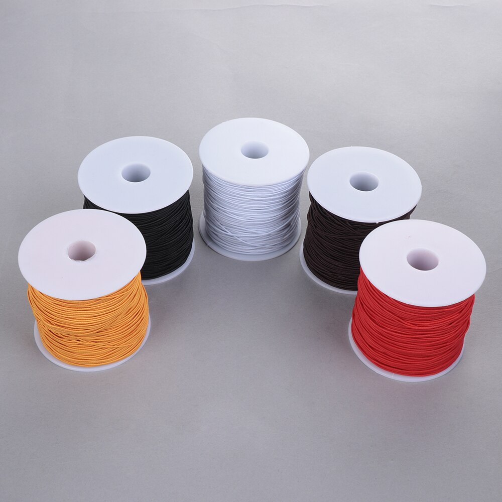 1 rulle wire 0.8mm 100 meter lange rosenkrans perler elastisk linje perler kerne-spundet elastisk tråd line smykker fremstilling af håndlavet reb