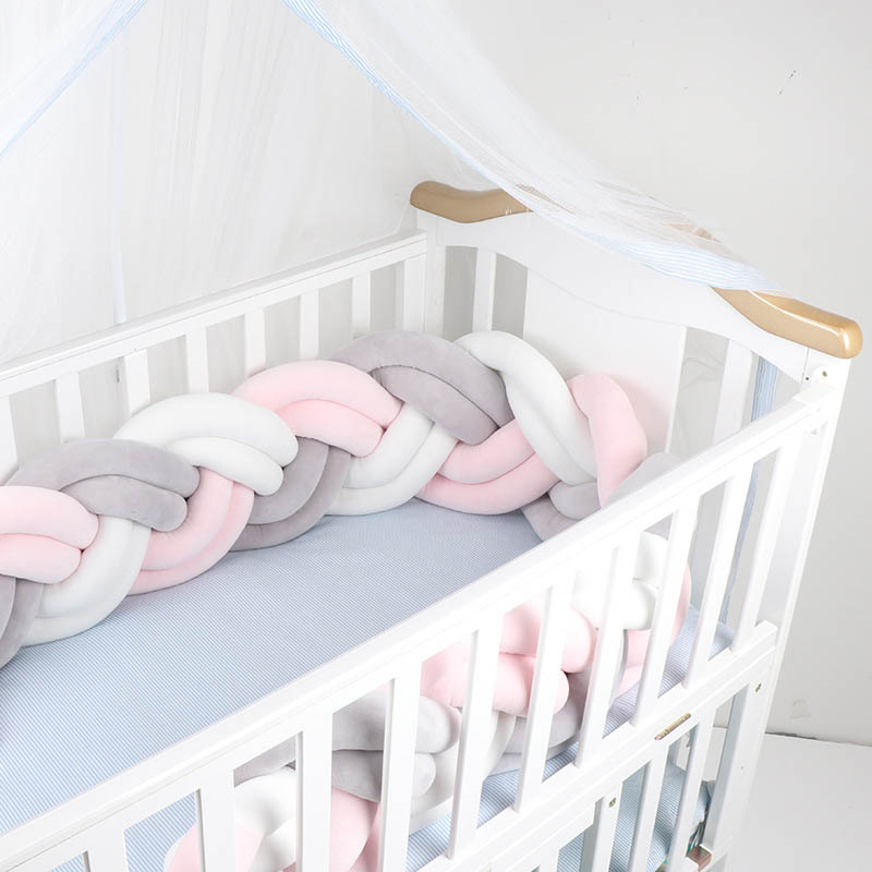 1.5M Geknoopt Twist Touw Handgemaakte Barrière Braid Knot Kwekerij Voor Kind Wieg Hek Cot Rail