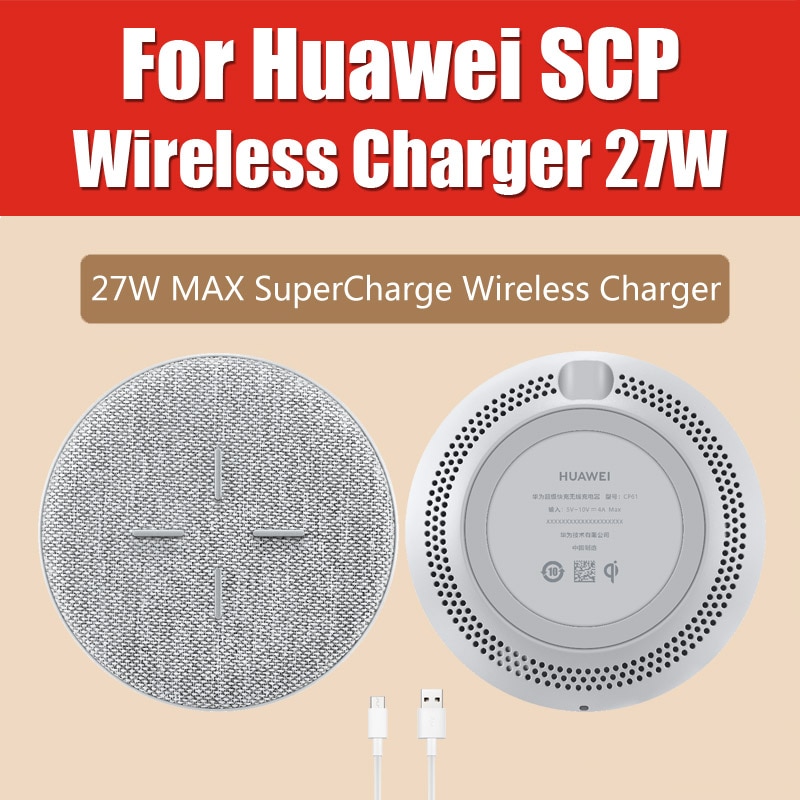 CP61 Huawei Supercharge Draadloze Oplader Max 27W Originele Huawei Qi Standaard Tüv Gecertificeerde Voor Mate 30 Pro Iphone 11 pro Max